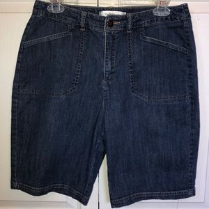 Denim Bermuda shorts